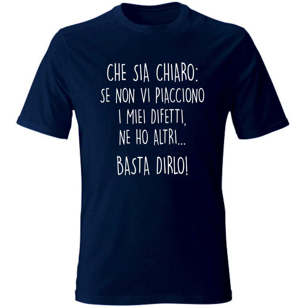 T-Shirt Unisex Difetti - Scritte Divertenti