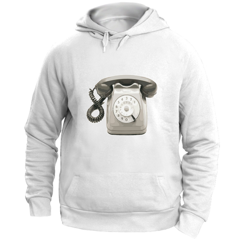 Felpa Unisex con Cappuccio Telefono