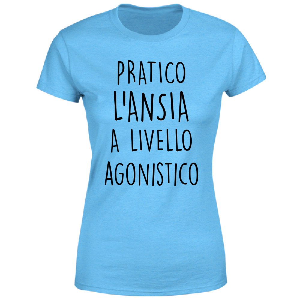 T-Shirt Donna A livello agonistico - Scritte Divertenti - Chiara