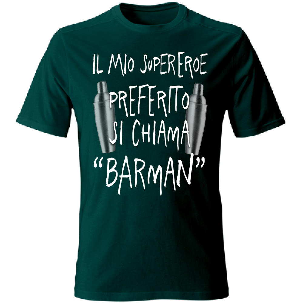 T-Shirt Unisex Supereroe preferito - Scritte Divertenti