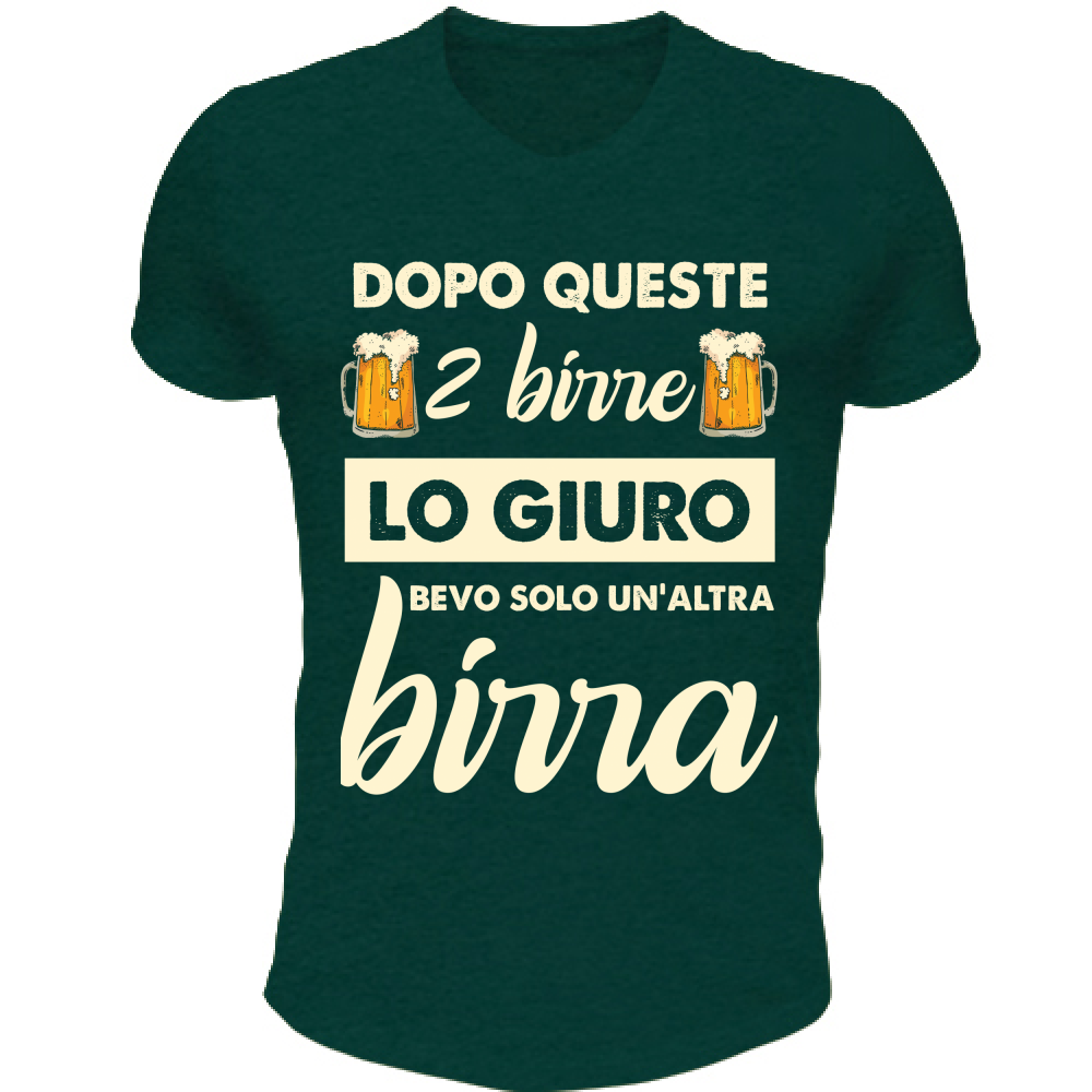 T-Shirt Unisex Scollo V 2 birre + 1 birra