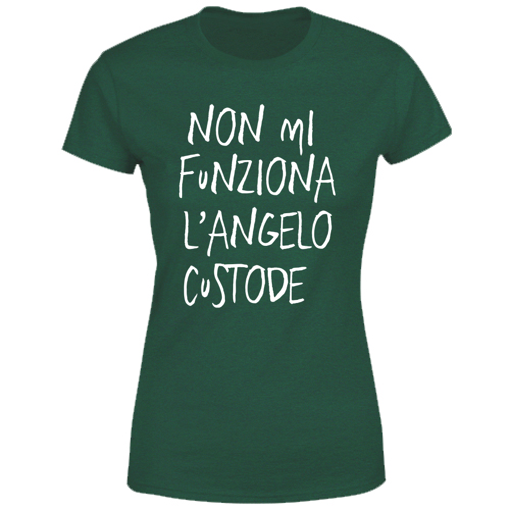 T-Shirt Donna Angelo custode - Scritte Divertenti