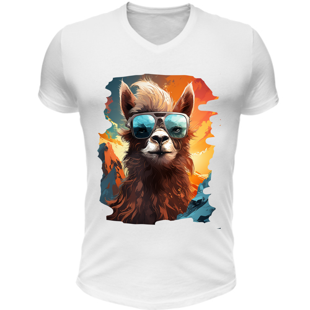T-Shirt Unisex Scollo V Lama from Miami