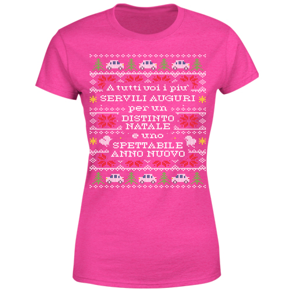 T-Shirt Donna Servili Auguri Natale