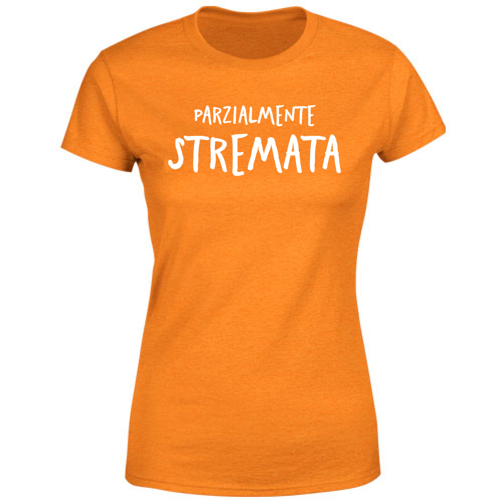 T-Shirt Donna Parzialmente stremata - Scritte Divertenti