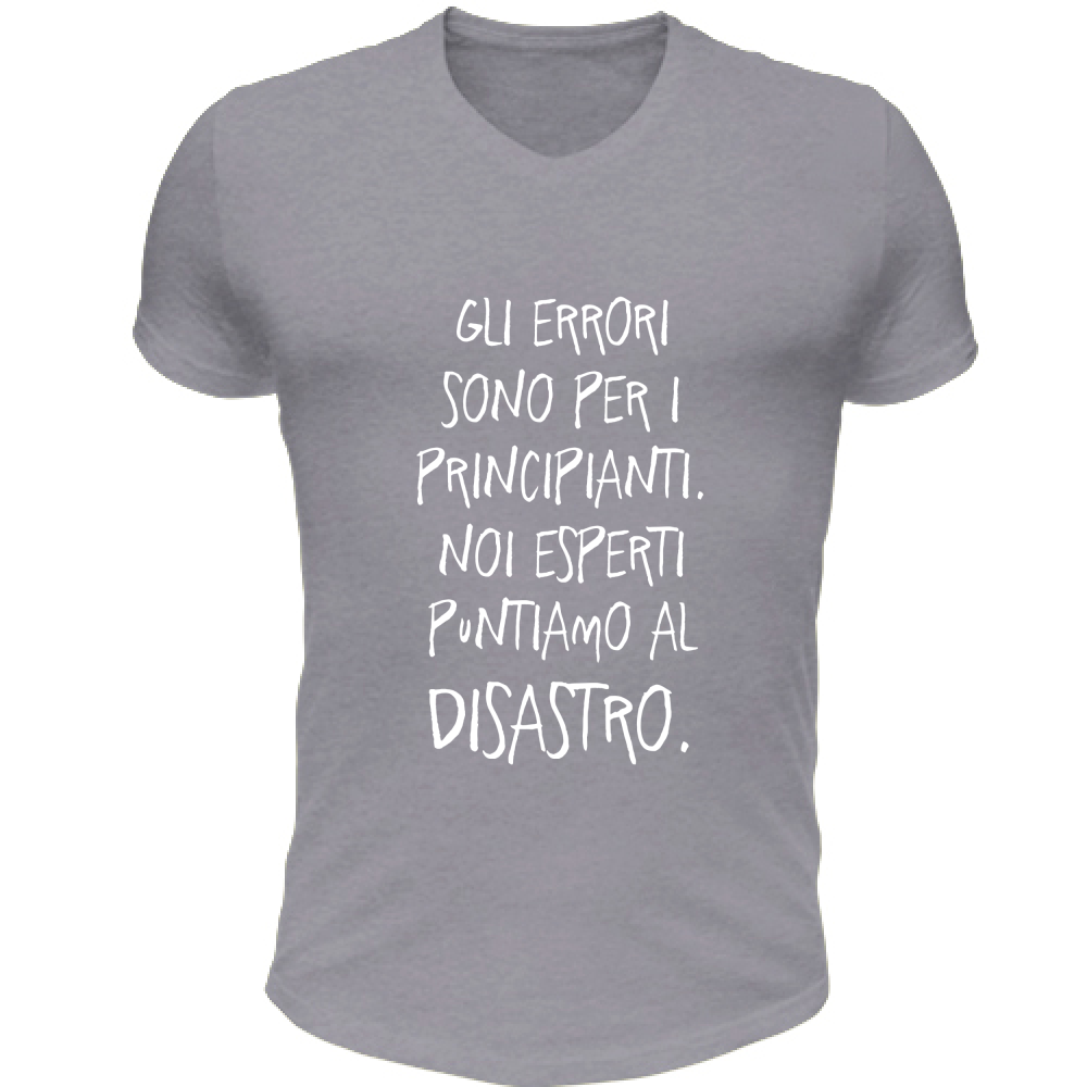 T-Shirt Unisex Scollo V Noi esperti - Scritte Divertenti