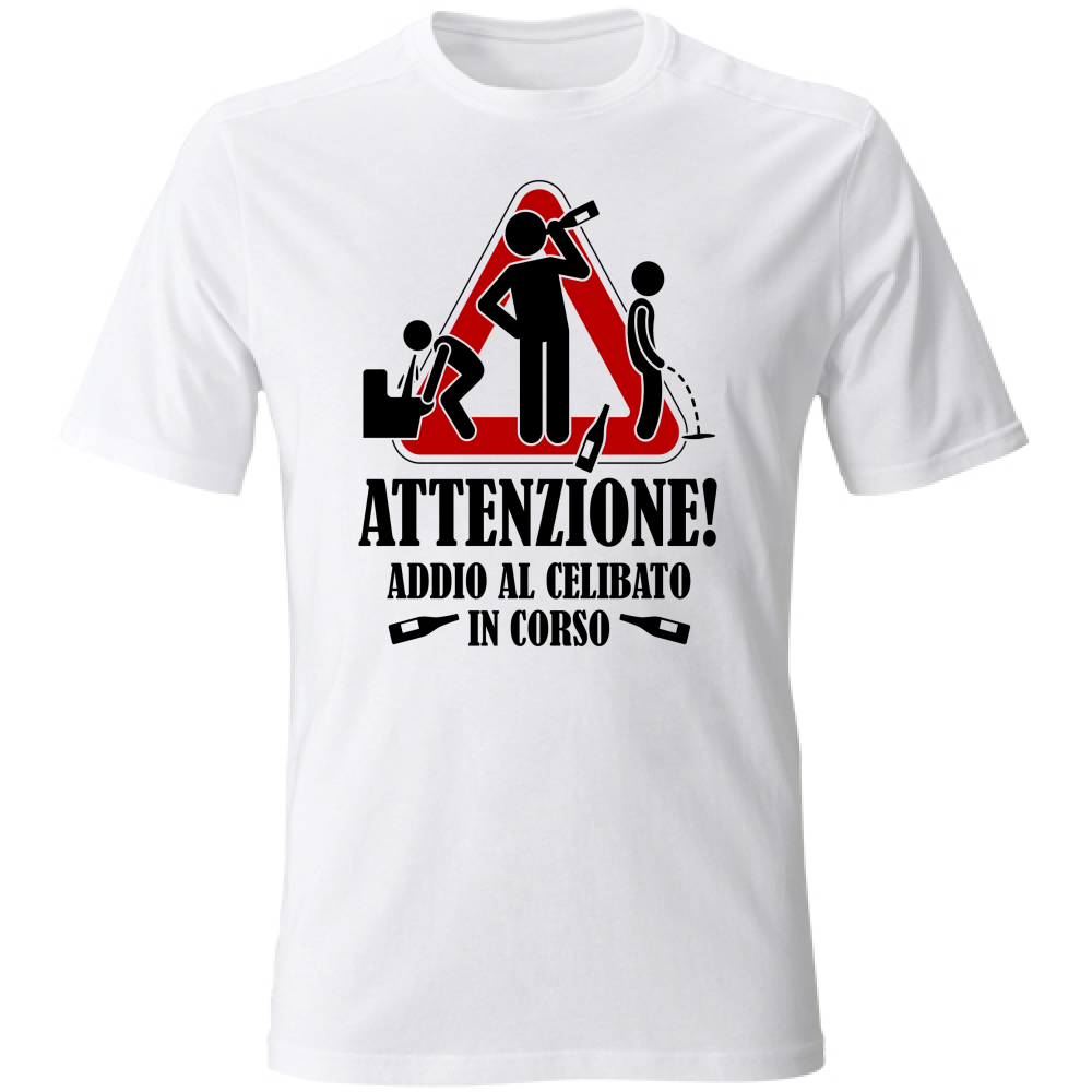 T-Shirt Unisex Large Maglietta - Addio al Celibato - chiara