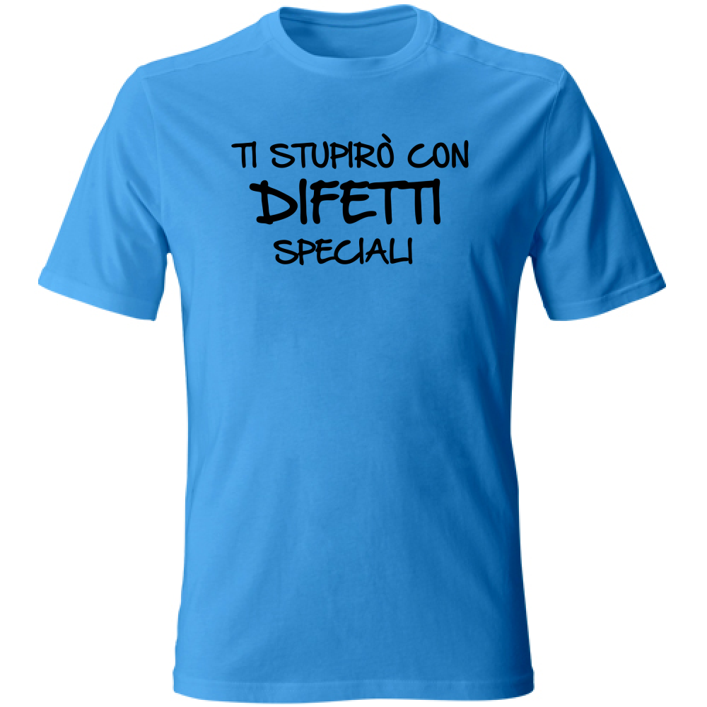 T-Shirt Unisex Difetti speciali - Scritte Divertenti - Chiara