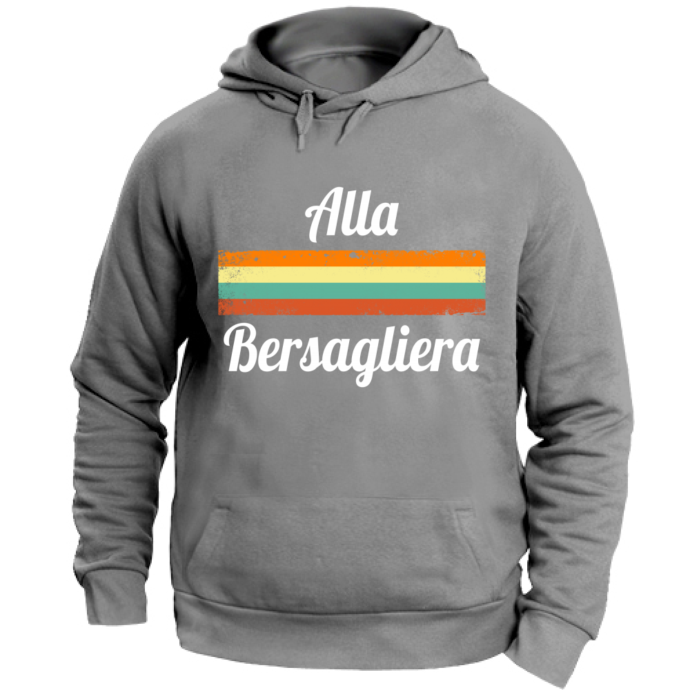 Felpa Unisex con Cappuccio Alla Bersagliera