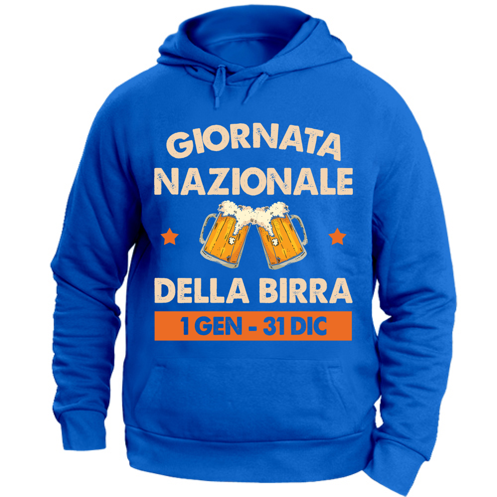 Felpa con Cappuccio Unisex Large Giornata nazionale della birra