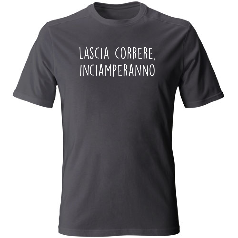 T-Shirt Unisex Large Inciamperanno - Scritte Divertenti