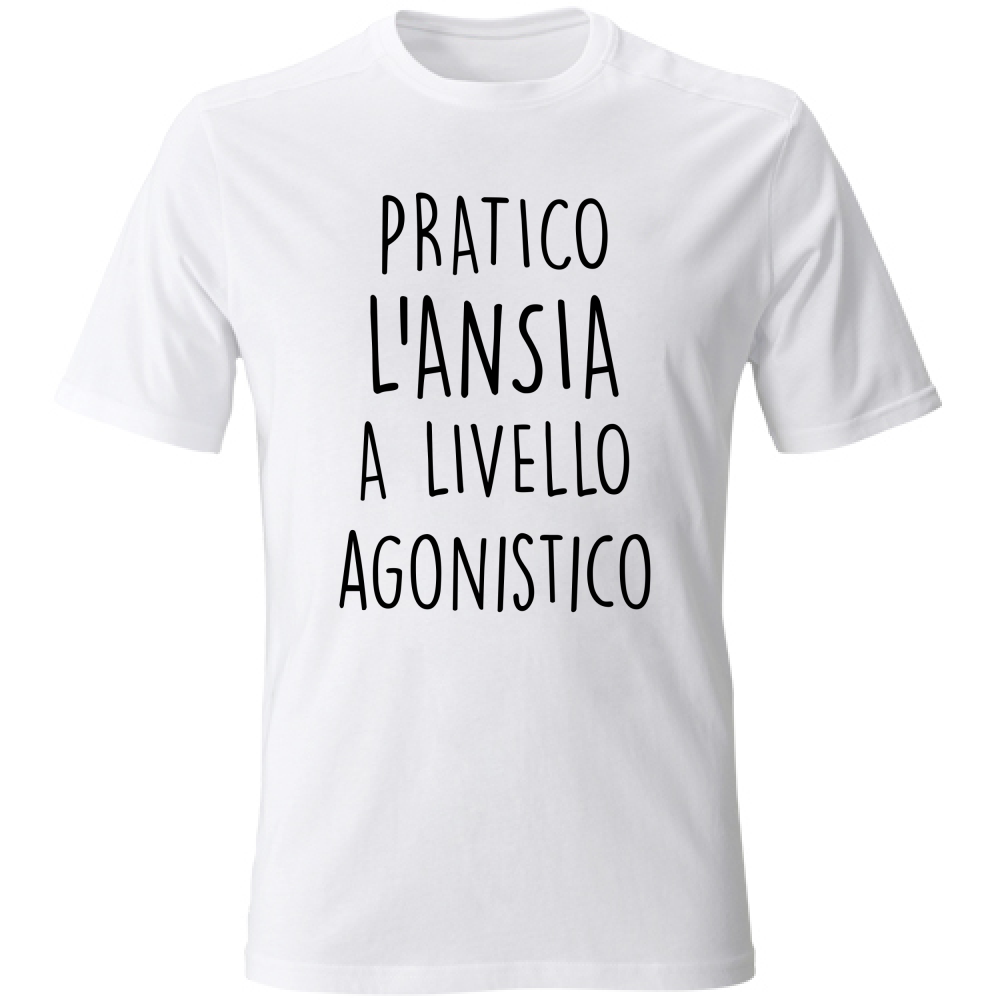 T-Shirt Unisex A livello agonistico - Scritte Divertenti - Chiara