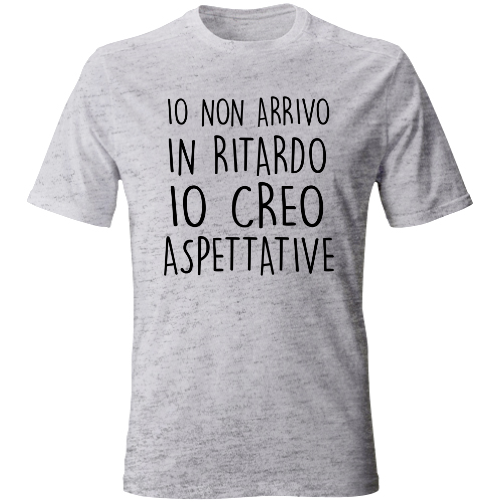 T-Shirt Unisex Ritardo - Scritte Divertenti - Chiara