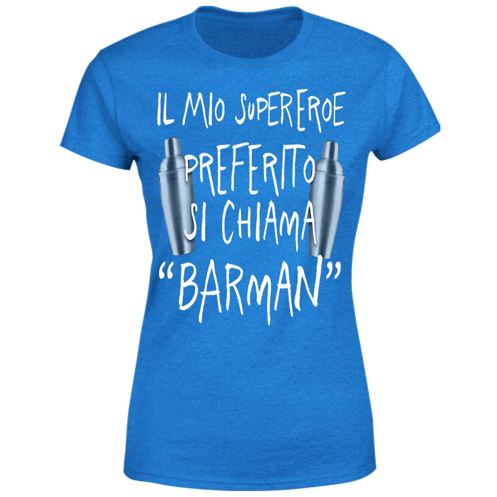 T-Shirt Donna Supereroe preferito - Scritte Divertenti