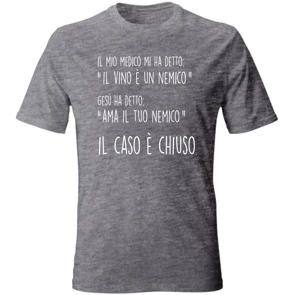 T-Shirt Unisex Il caso è chiuso - Scritte Divertenti