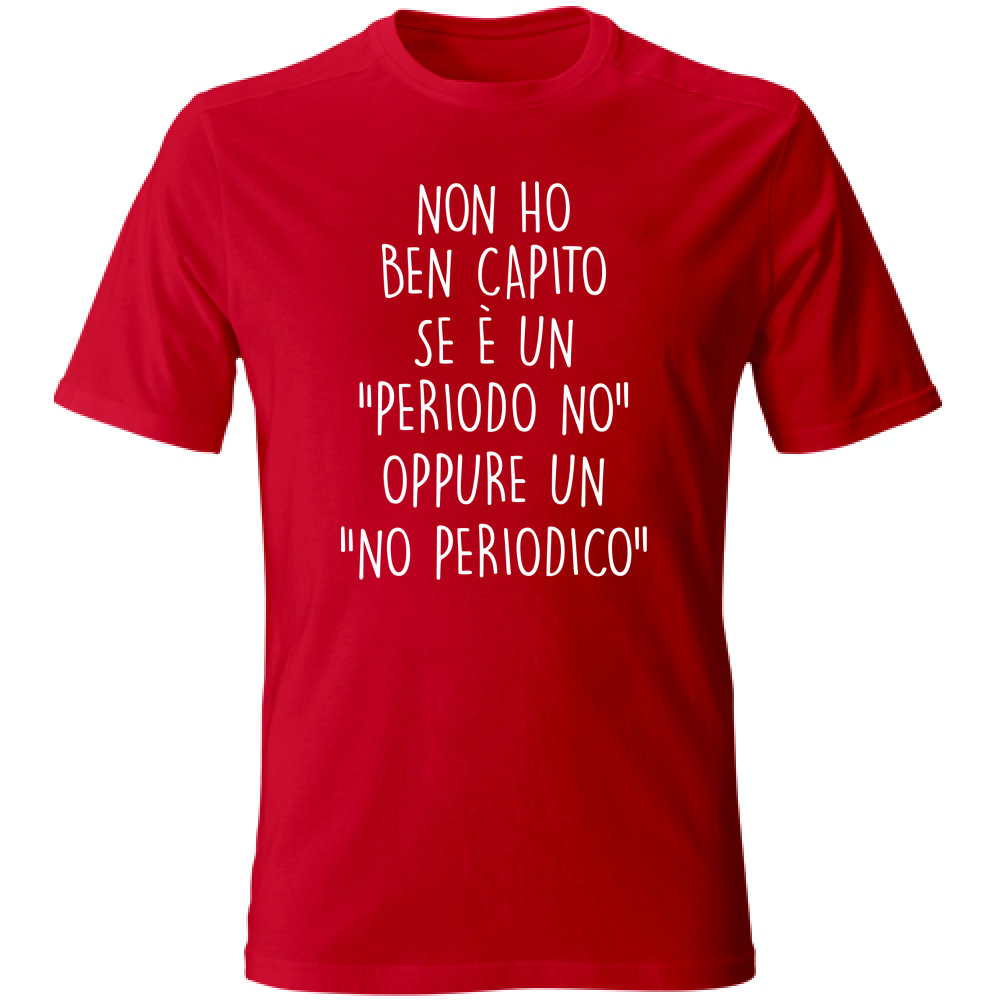 T-Shirt Unisex Large No periodico - Scritte Divertenti