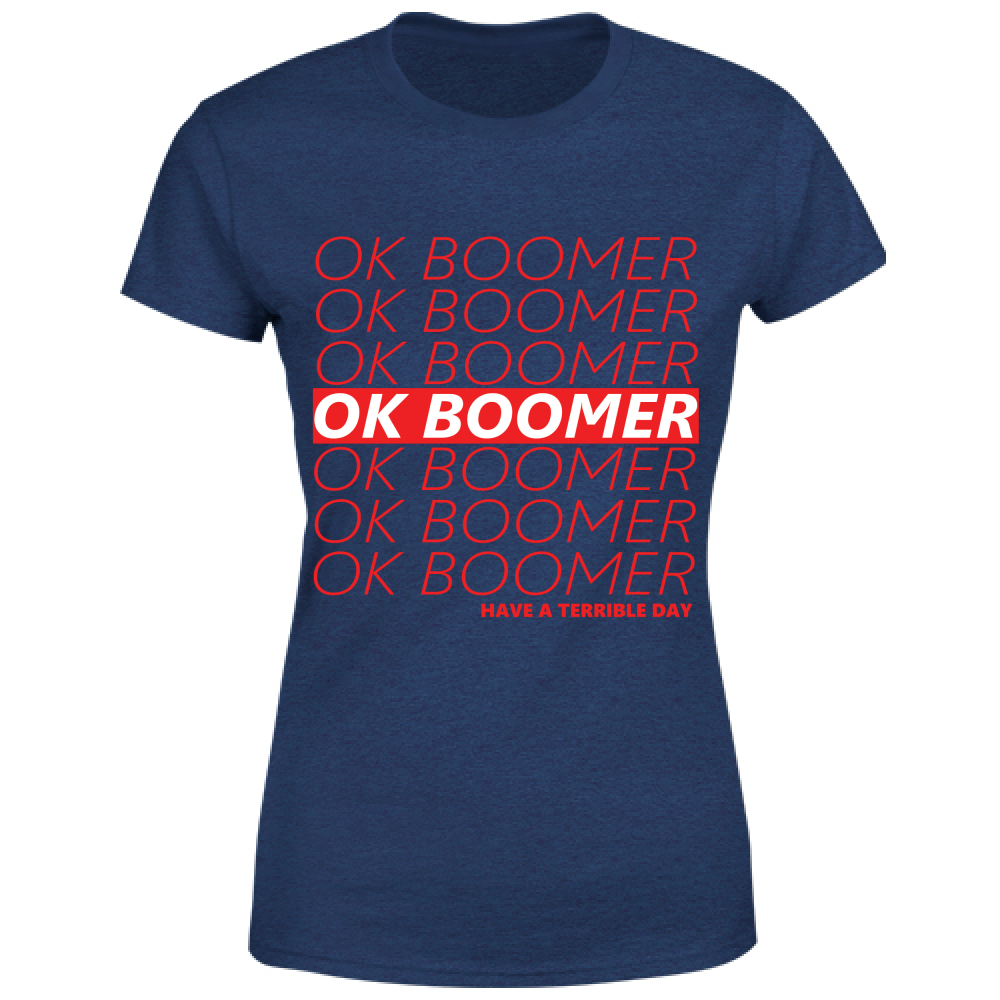 T-Shirt Donna Ok Boomer Maglietta