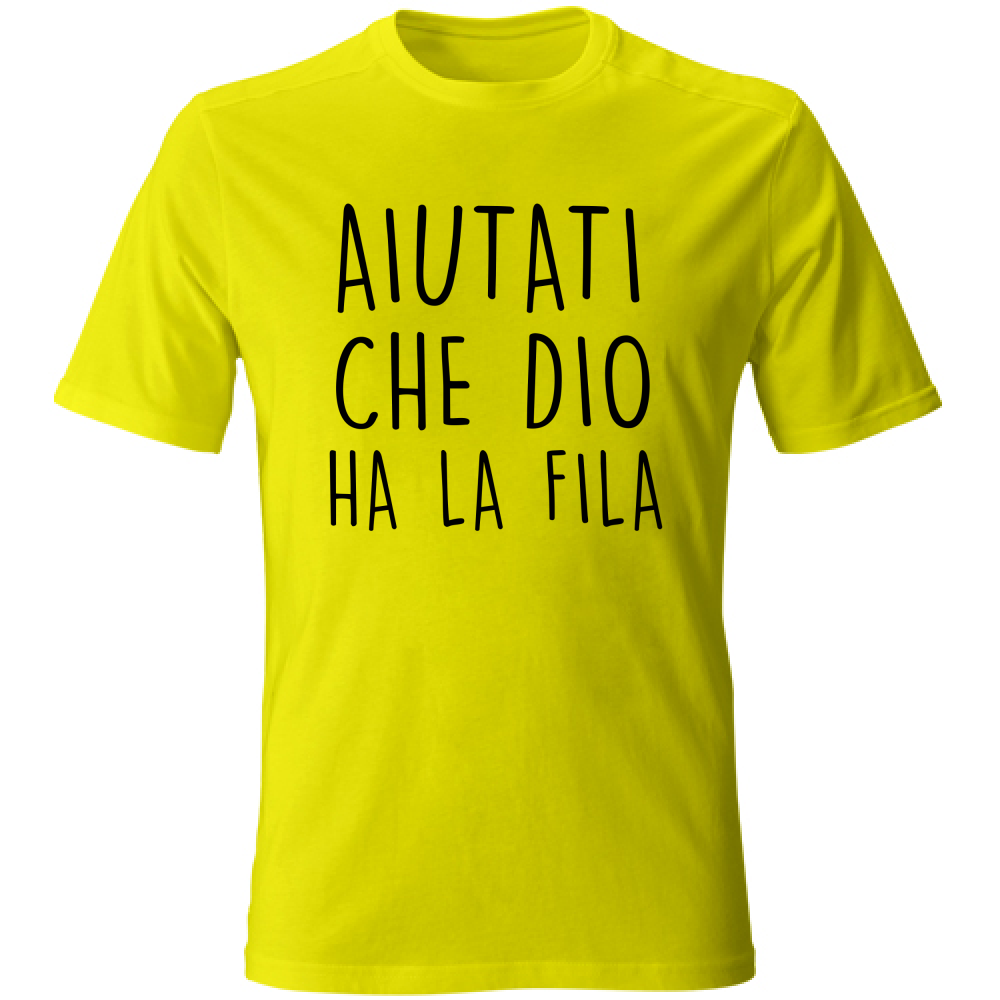 T-Shirt Unisex Aiutati - Scritte Divertenti - Chiara