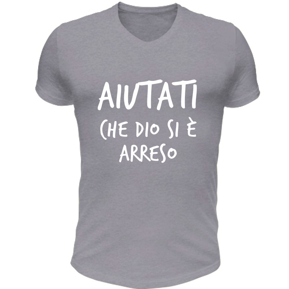 T-Shirt Unisex Scollo V Arreso - Scritte Divertenti