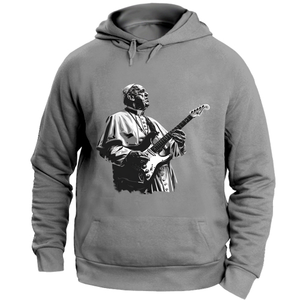 Felpa Unisex con Cappuccio Papa Rock