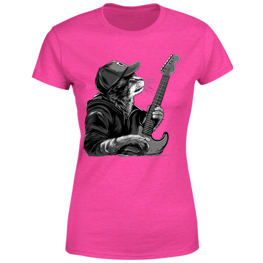 T-Shirt Donna Gatto Rock