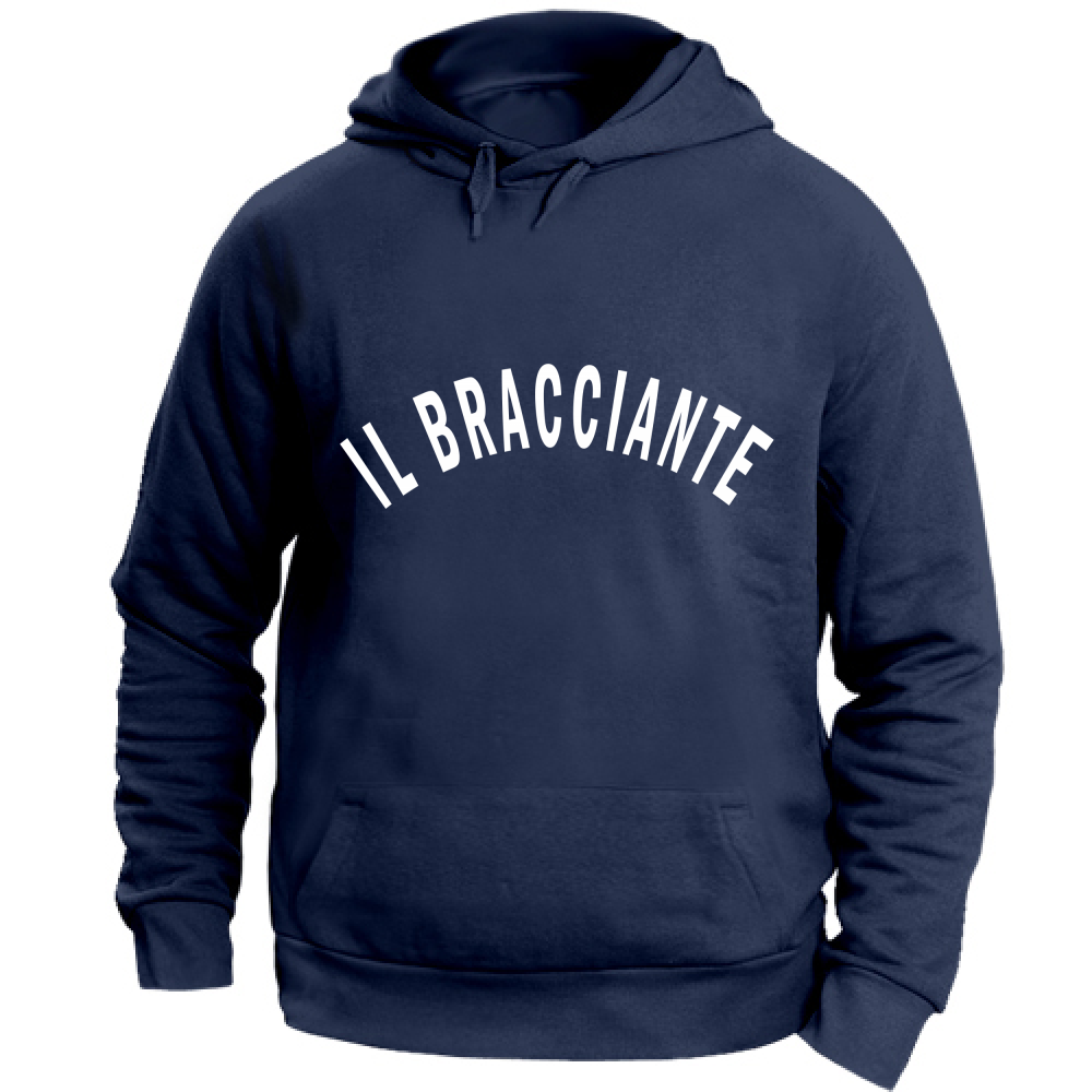 Felpa Unisex con Cappuccio Il Bracciante