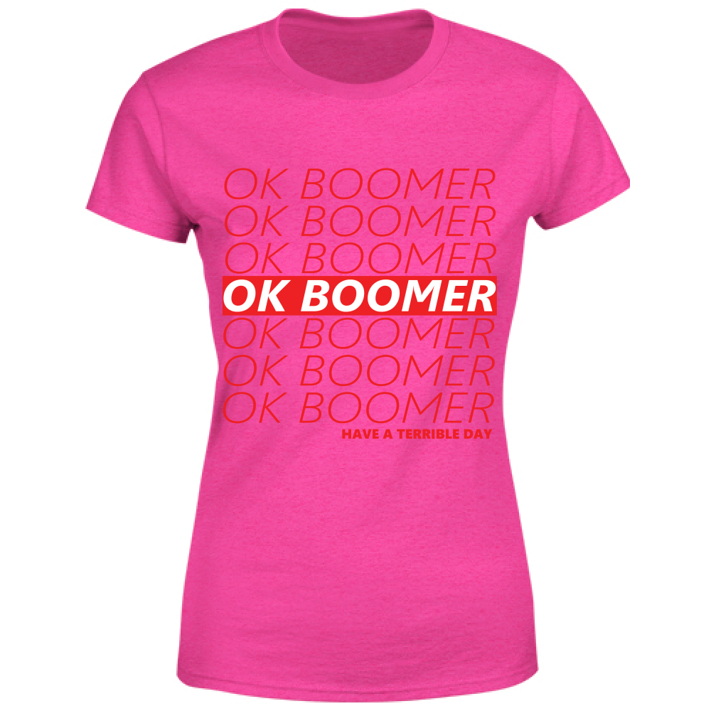 T-Shirt Donna Ok Boomer Maglietta
