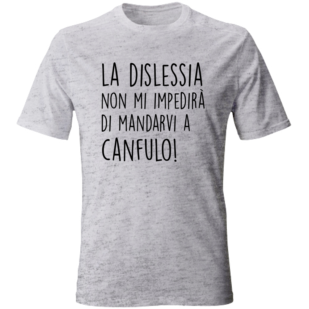 T-Shirt Unisex Canfulo - Scritte Divertenti - Chiara