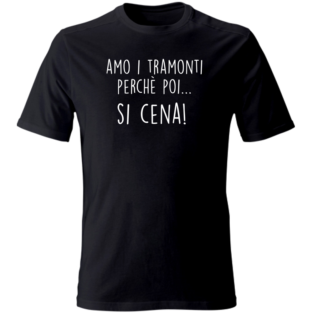 T-Shirt Unisex Large Si cena - Scritte Divertenti