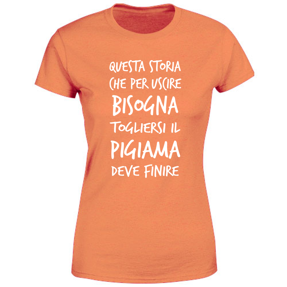 T-Shirt Donna Pigiama - Scritte Divertenti