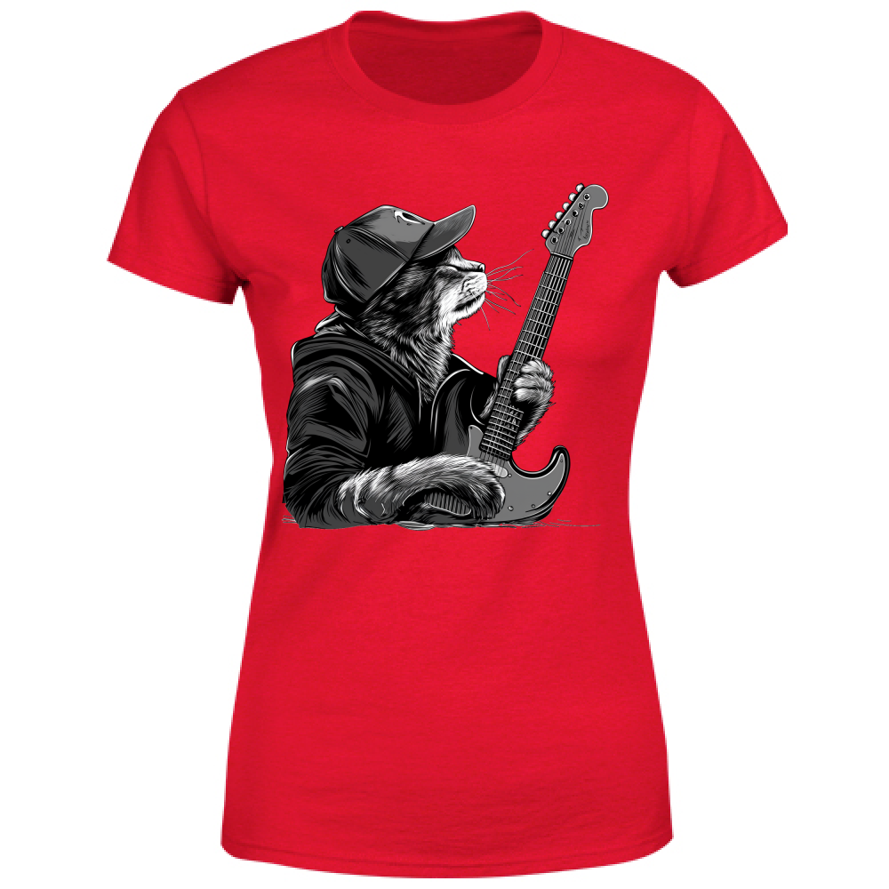 T-Shirt Donna Gatto Rock