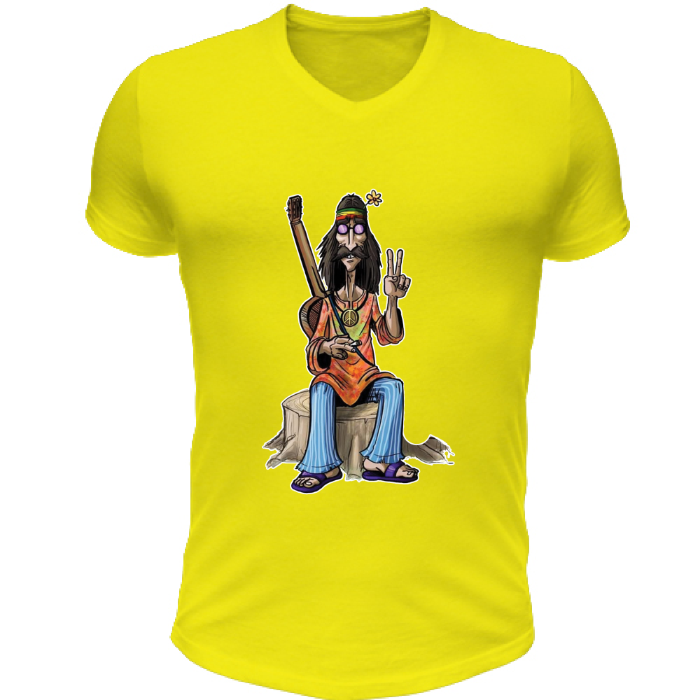 T-Shirt Unisex Scollo V Hippie
