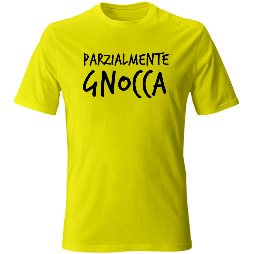 T-Shirt Unisex Parzialmente - Scritte Divertenti - Chiara