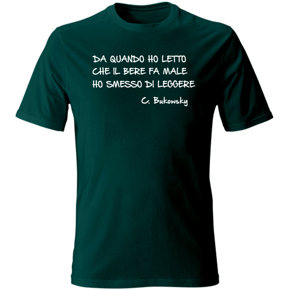 T-Shirt Unisex Ho smesso di leggere - Scritte Divertenti