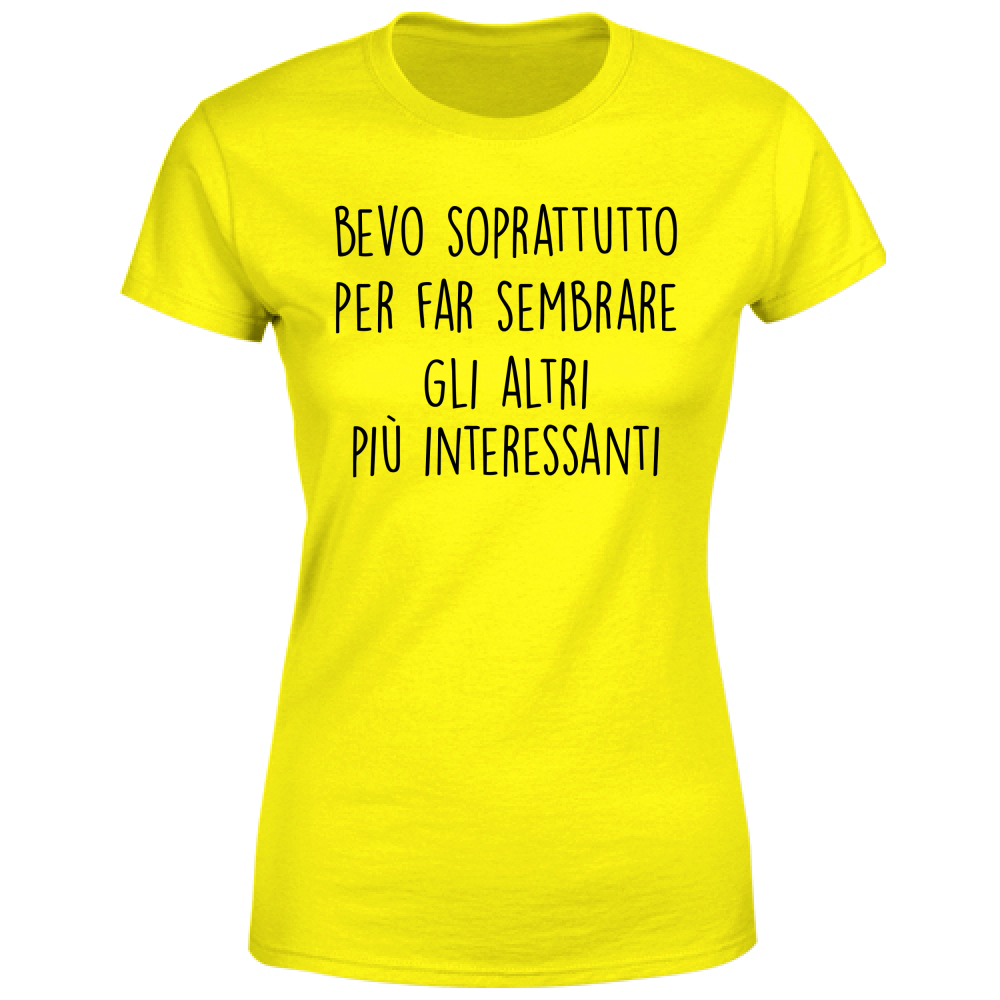 T-Shirt Donna Interessanti - Scritte Divertenti - Chiara