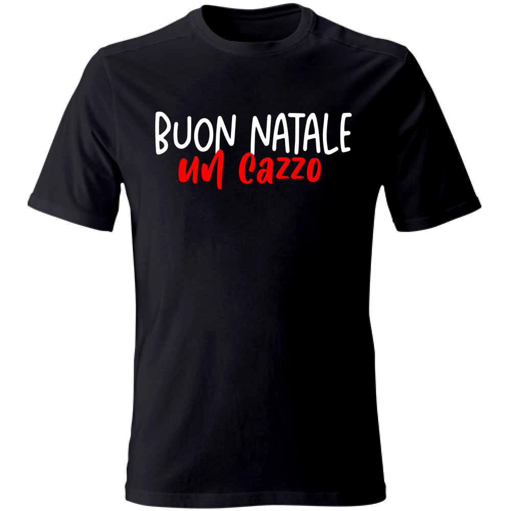 T-Shirt Unisex Buon Natale - Scritte Acide