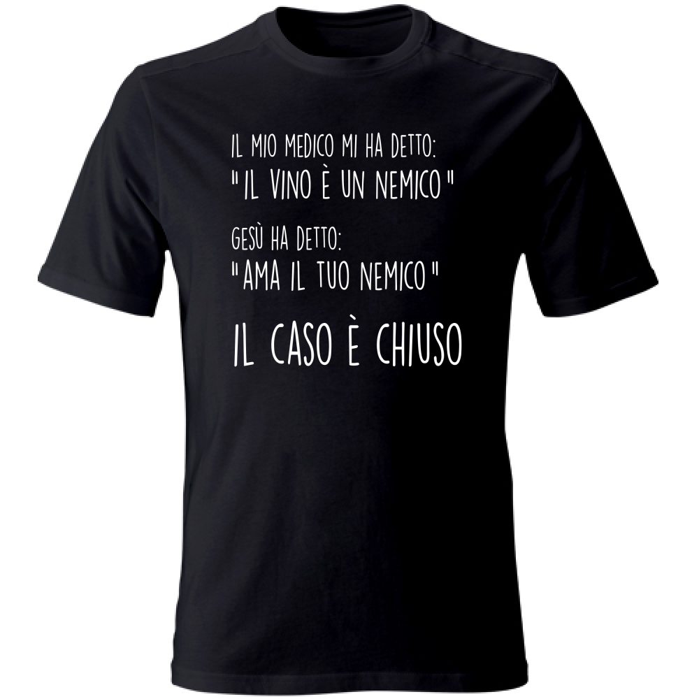 T-Shirt Unisex Il caso è chiuso - Scritte Divertenti