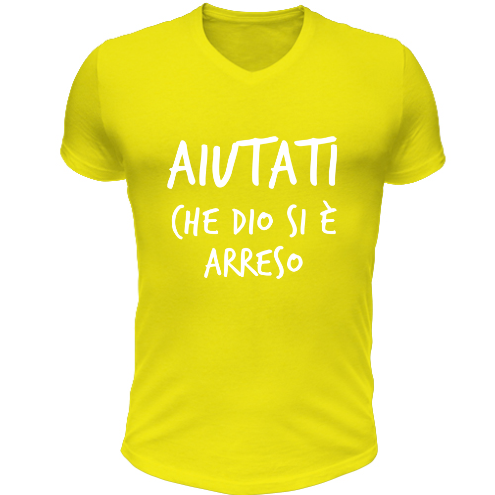 T-Shirt Unisex Scollo V Arreso - Scritte Divertenti