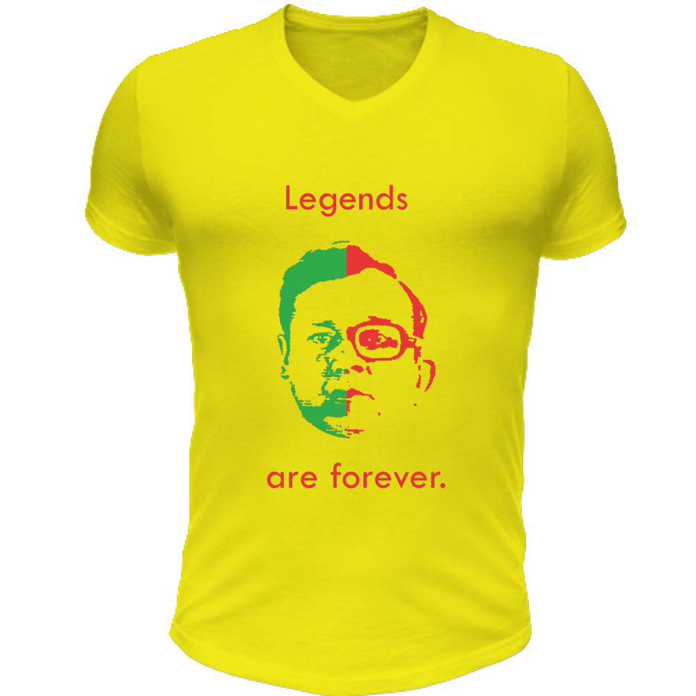 T-Shirt Unisex Scollo V Legends are Forever