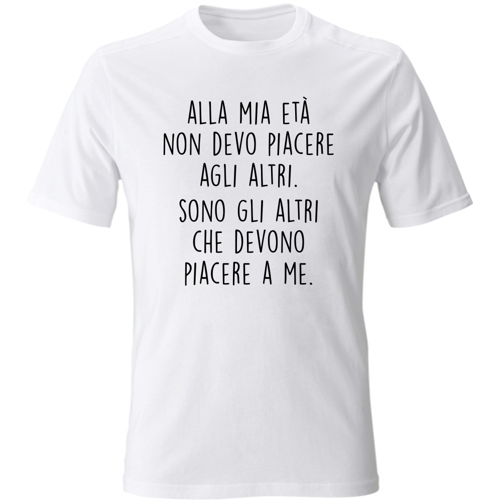 T-Shirt Unisex Piacere - Scritte Divertenti - Chiara