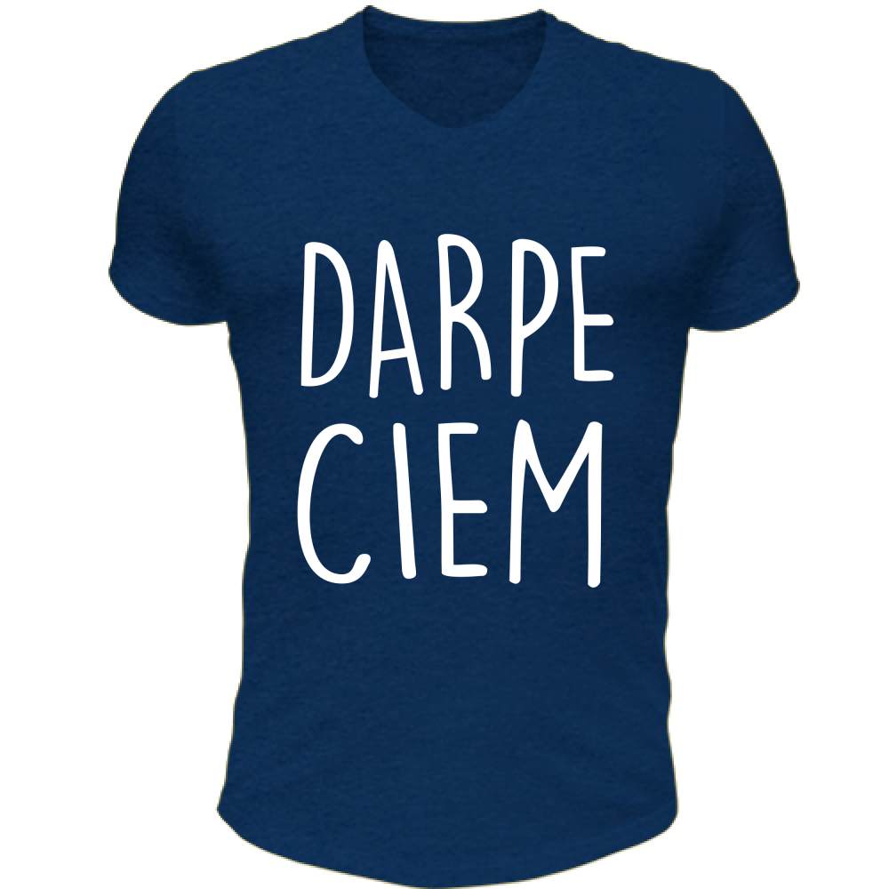 T-Shirt Unisex Scollo V Darpe Ciem - Scritte Divertenti