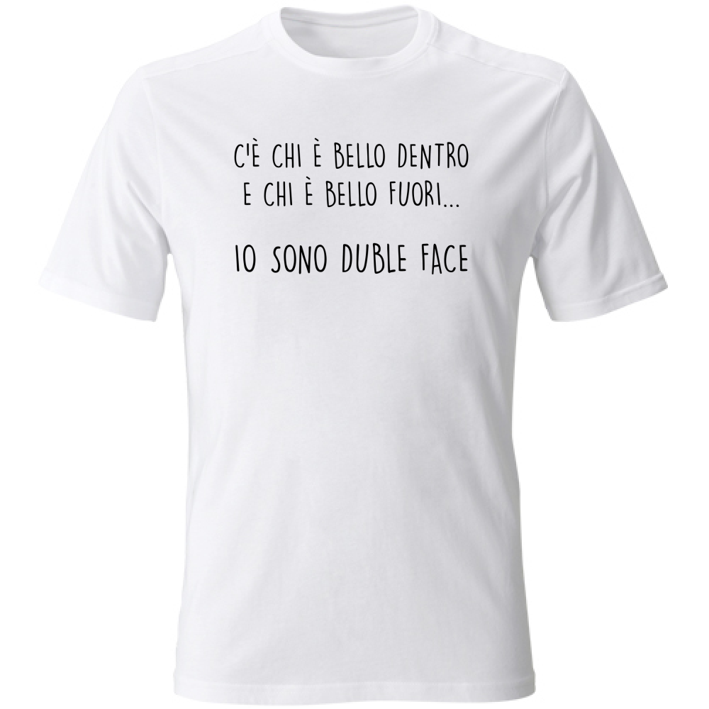 T-Shirt Unisex Doubleface - Scritte Divertenti - Chiara