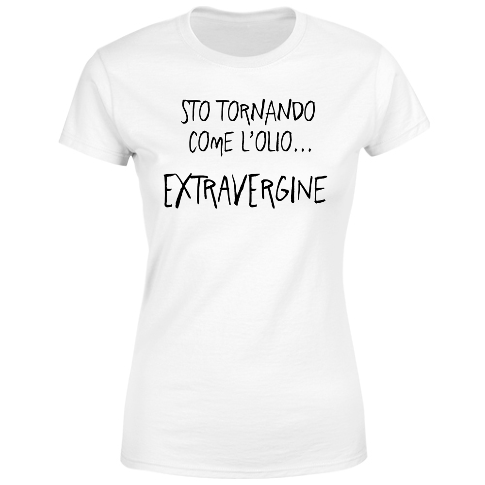 T-Shirt Donna Extravergine - Scritte Divertenti - Chiara