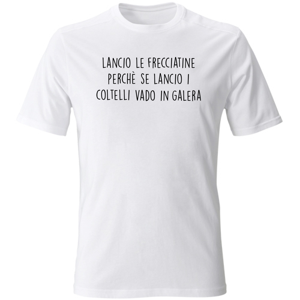 T-Shirt Unisex Frecciatine - Scritte Divertenti - Chiara