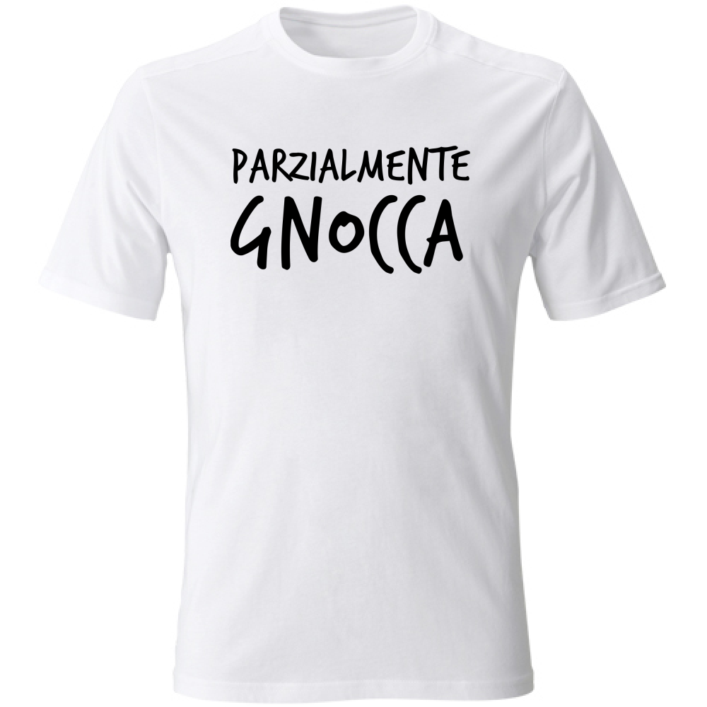 T-Shirt Unisex Parzialmente - Scritte Divertenti - Chiara