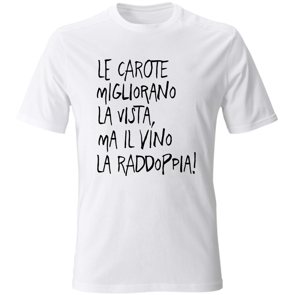 T-Shirt Unisex Le carote - Scritte Divertenti - Chiara