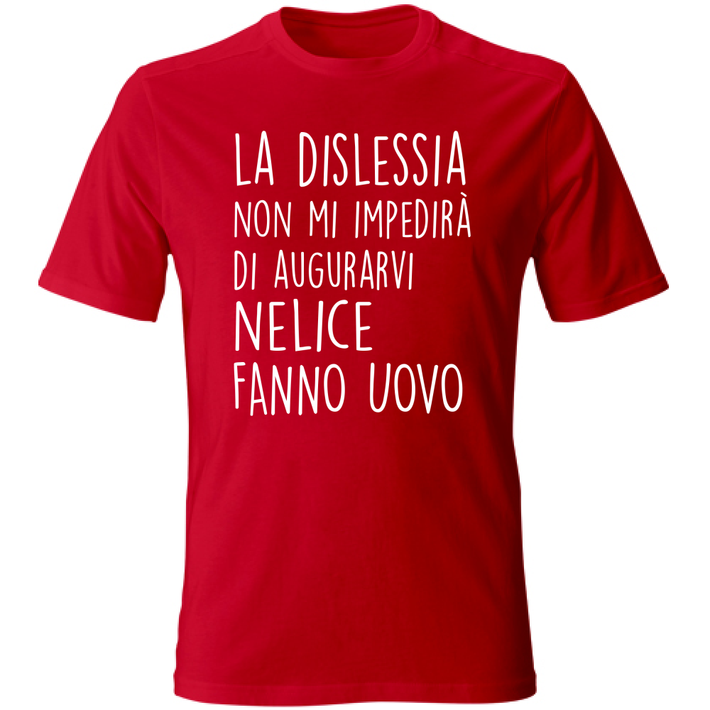 T-Shirt Unisex Nelice Fanno Uovo - Scritte Divertenti