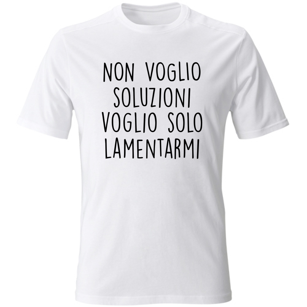 T-Shirt Unisex Soluzioni - Scritte Divertenti - Chiara