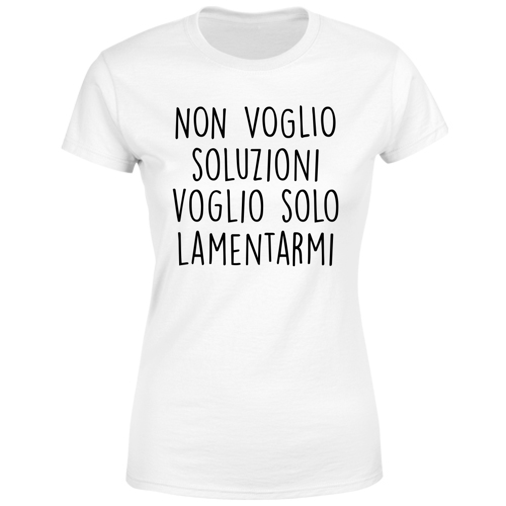 T-Shirt Donna Soluzioni - Scritte Divertenti - Chiara