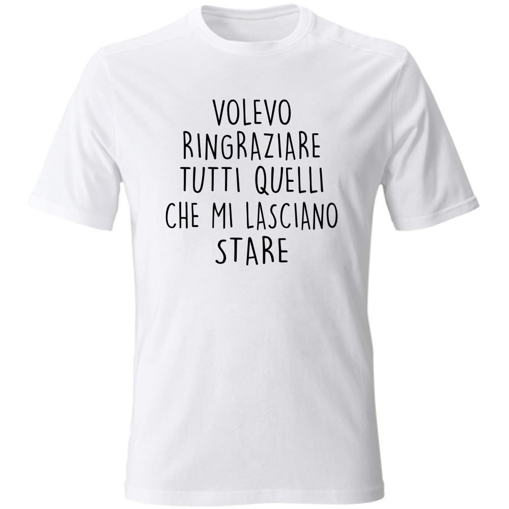 T-Shirt Unisex Ringraziamenti - Scritte Divertenti - Chiara